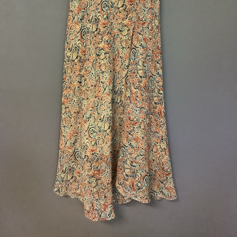 Maxi silk skirt